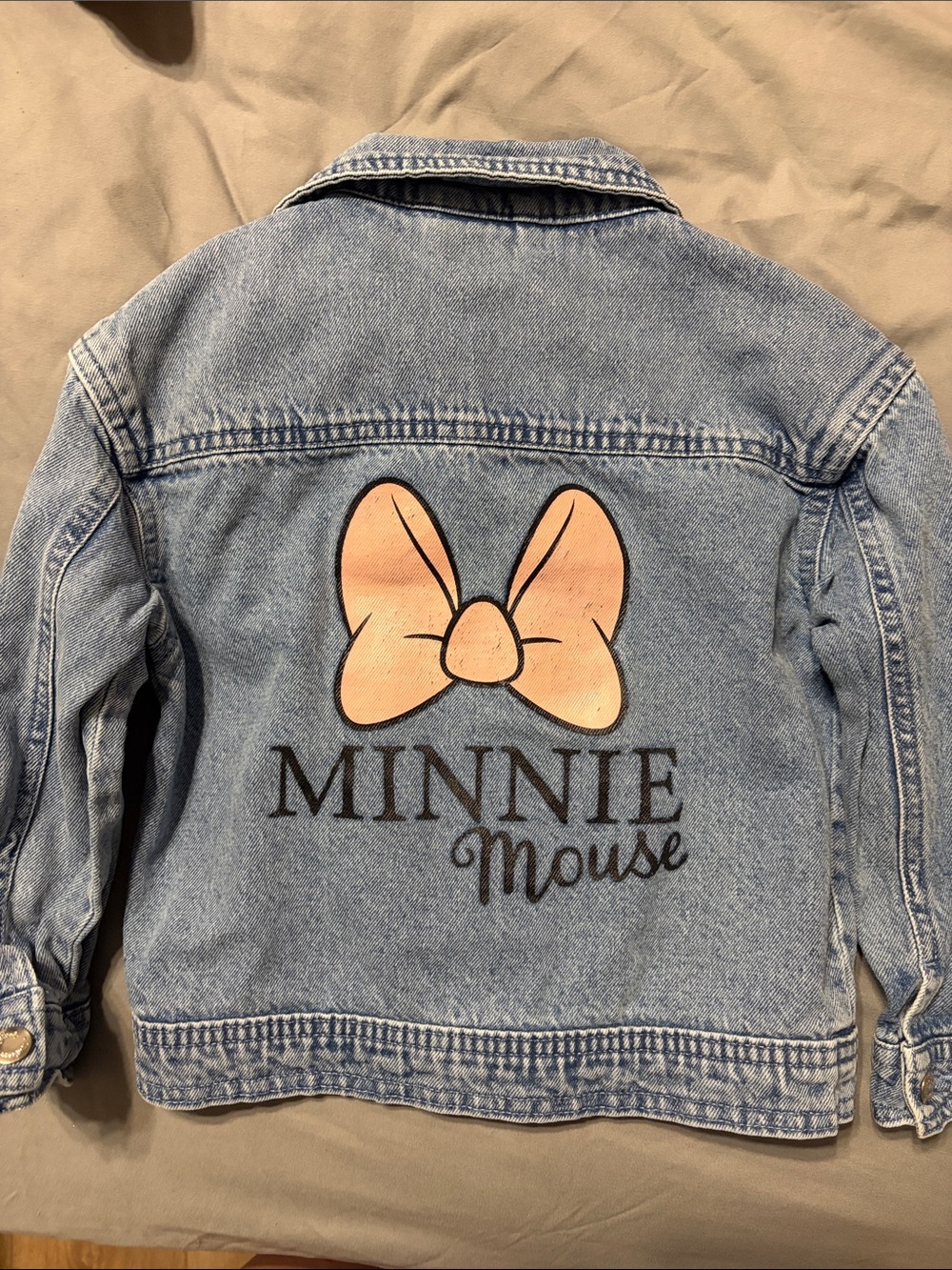 Disney Light Blue Denim Jacket with Minnie Ear Patch